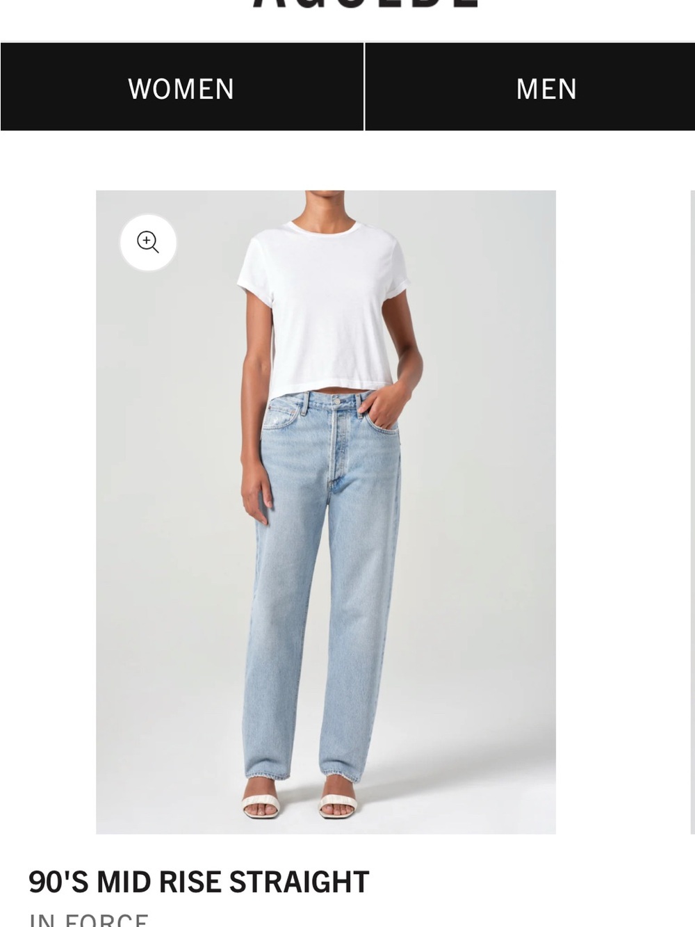 AGolde Light Blue High-Rise 90s Denim Jeans